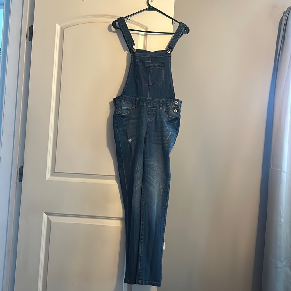 Pink lily overalls
